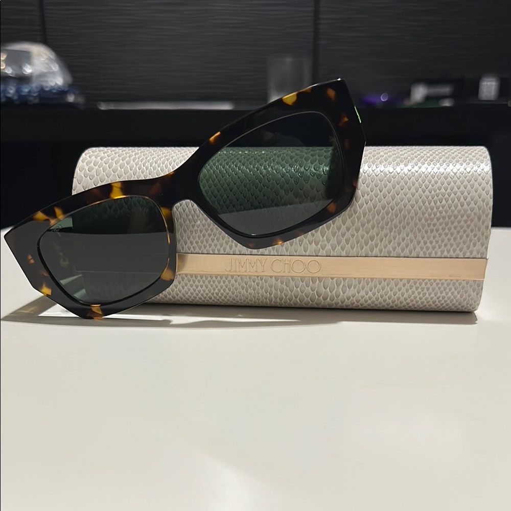 Jimmy Choo Tortoise Shell Sunglasses